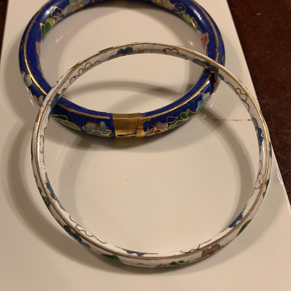 2 Cloisonné Bracelets